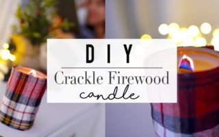 DIY Christmas Crackle Candle